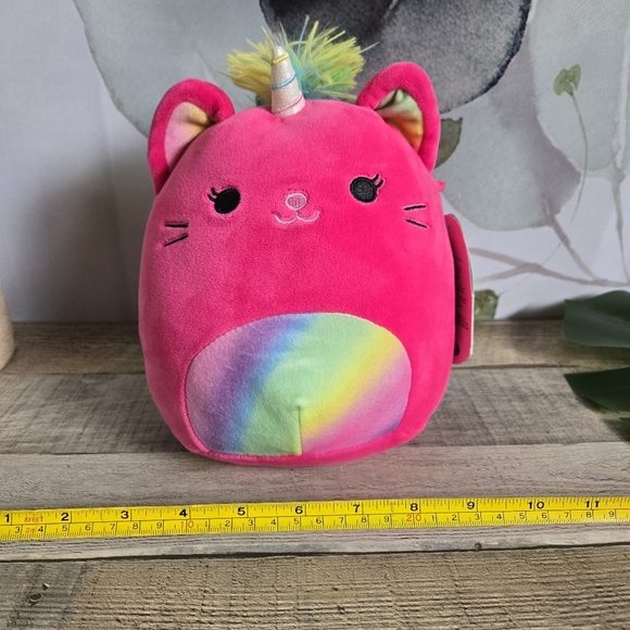 SQUISHMALLOWS | Lizette Pink Unicorn Cat Plush Toy - Picture 9 of 10